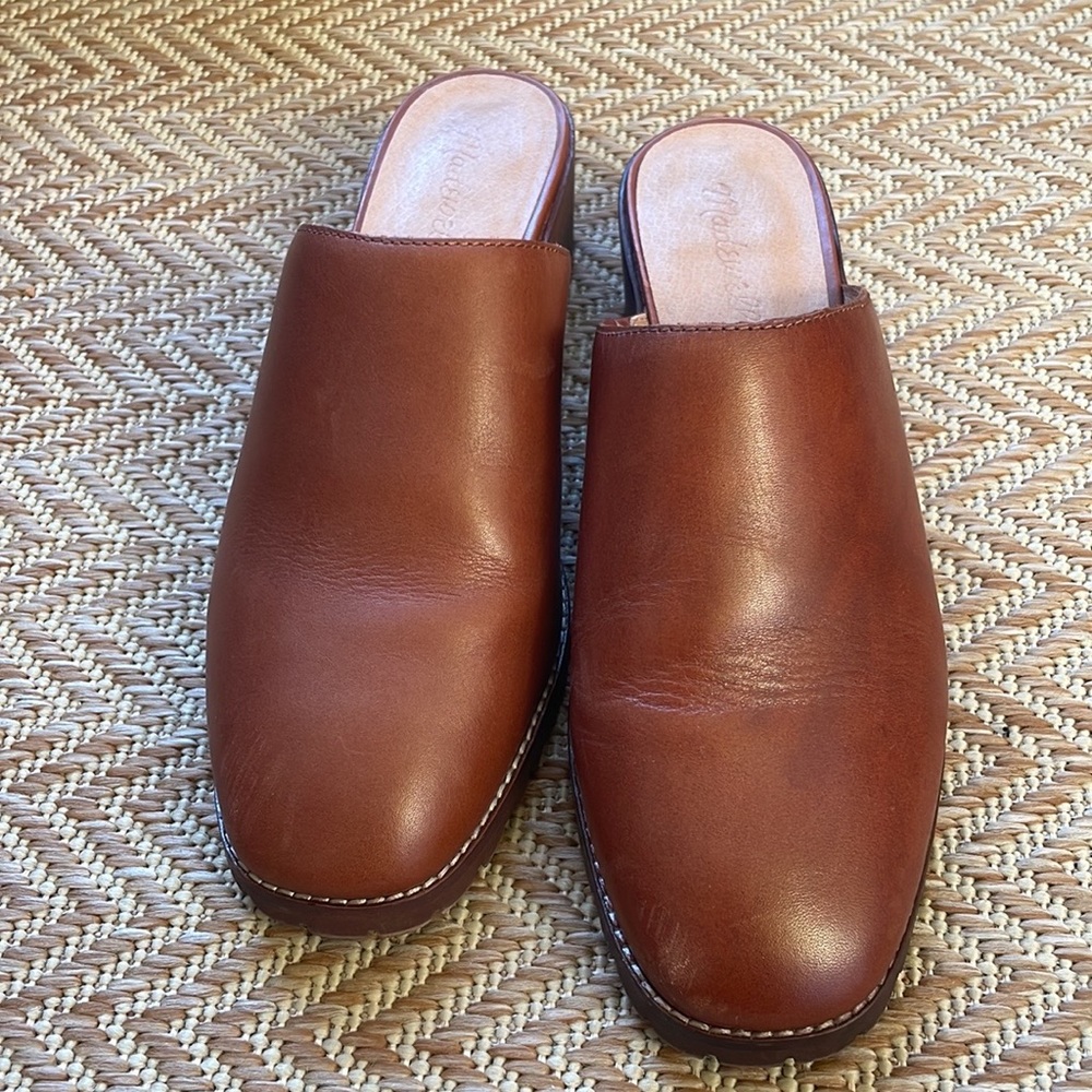 Madewell Mindy lugsole mules - maple size 9.5